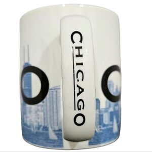 STARBUCKS 2002 CHICAGO Skyline Series One coffee mug GUC cup vintage 16 oz